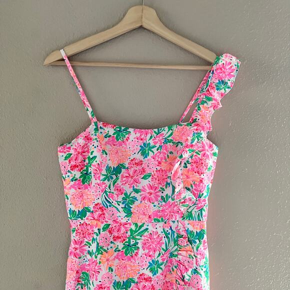 MOVING SALE: Lilly Pulitzer Floral romper dress - Picture 4 of 11